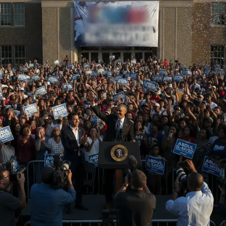 Obama Brings Heavyweight Support to Progressive Surge in Detroit